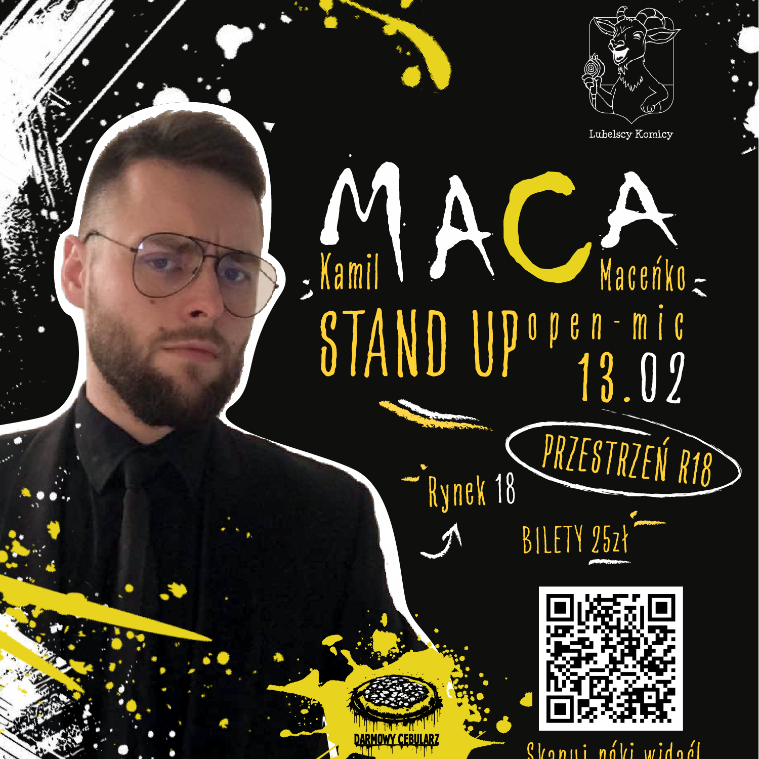 🎤 Stand-up Open Mic Lublin – 13 lutego 2026 (piątek) 19:00🎤