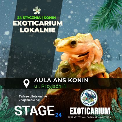 EXOTICARIUM LOKALNIE Targi Terrarystyczne KONIN | 24.01