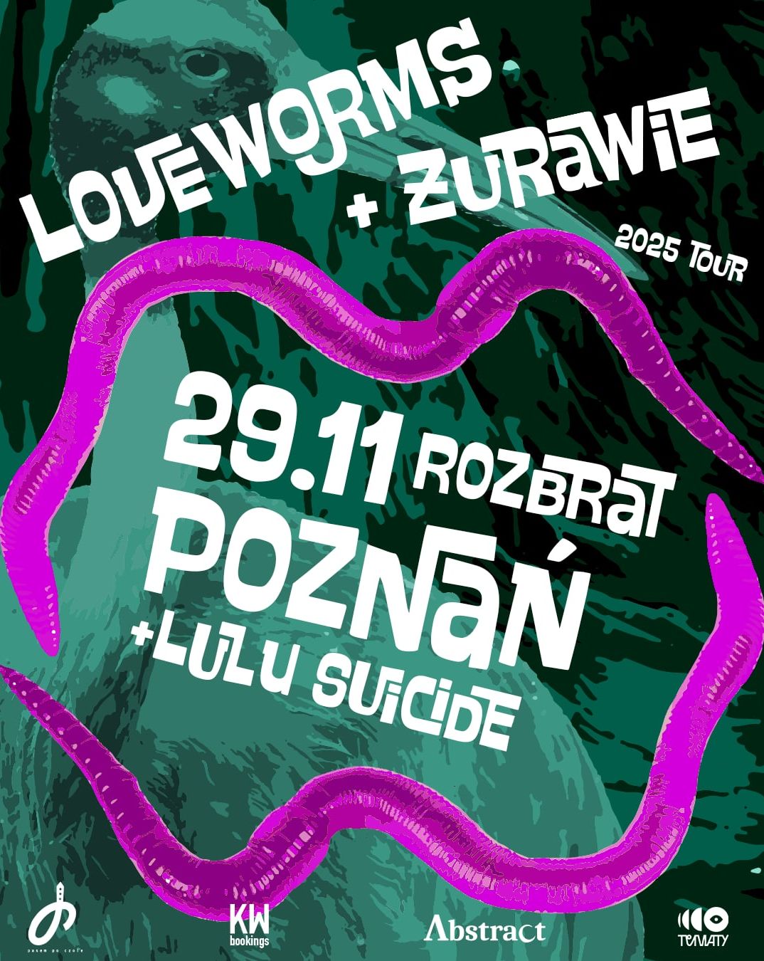 Żurawie + Loveworms + Lulu Suicide Żurawie 29.11.2025 bilety