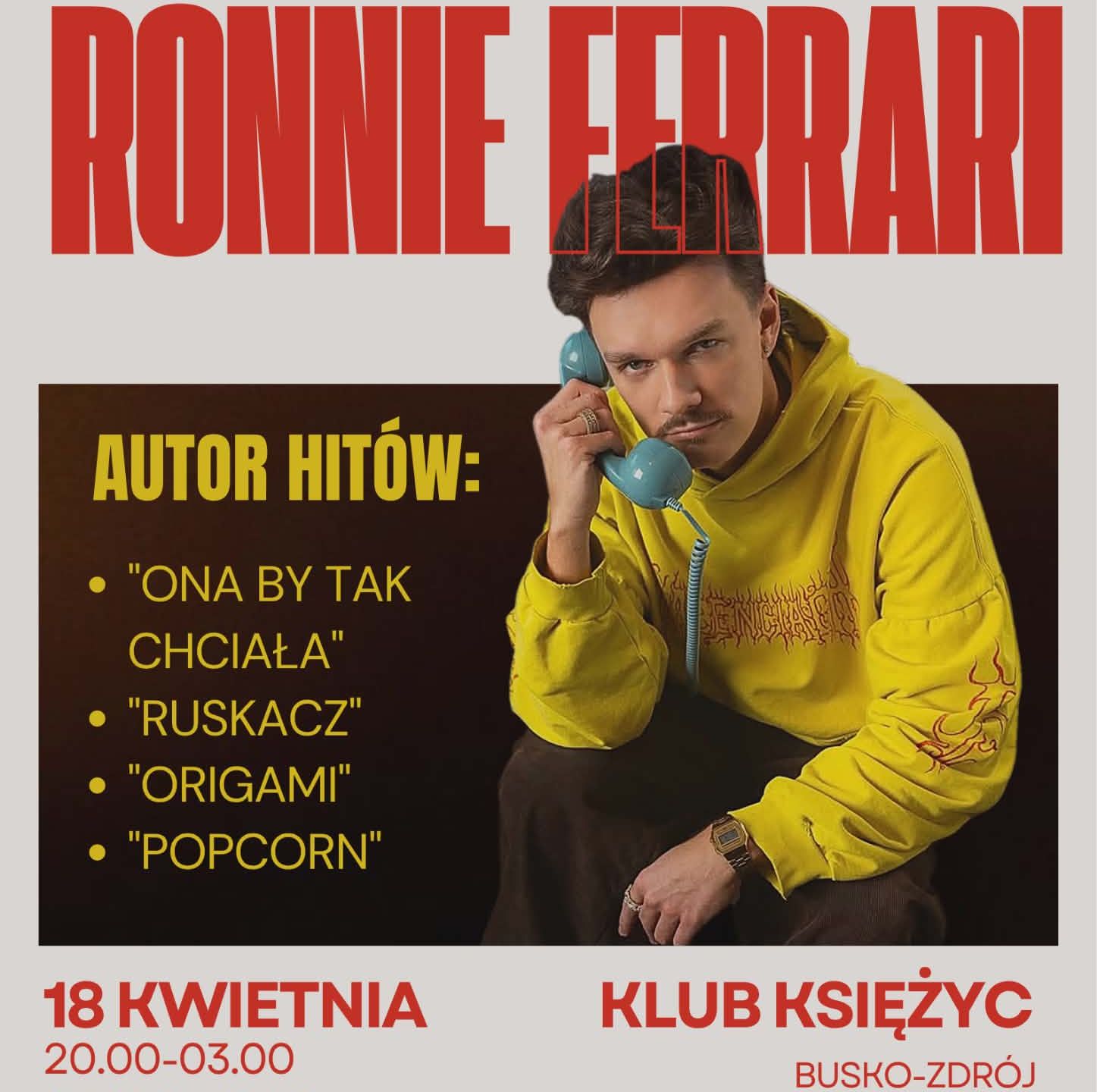 KONCERT RONNIE FERRARI NA KSIĘŻYCU