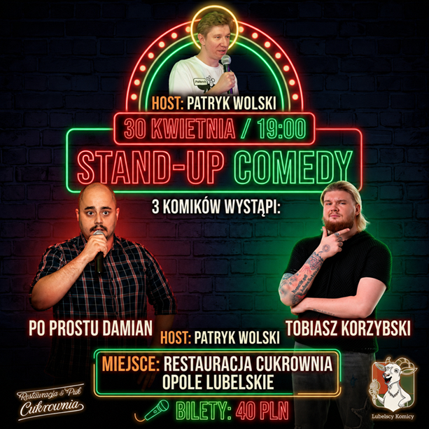 🎤Stand-up – Opole Lubelskie 30.04.2026, 19:00🎤