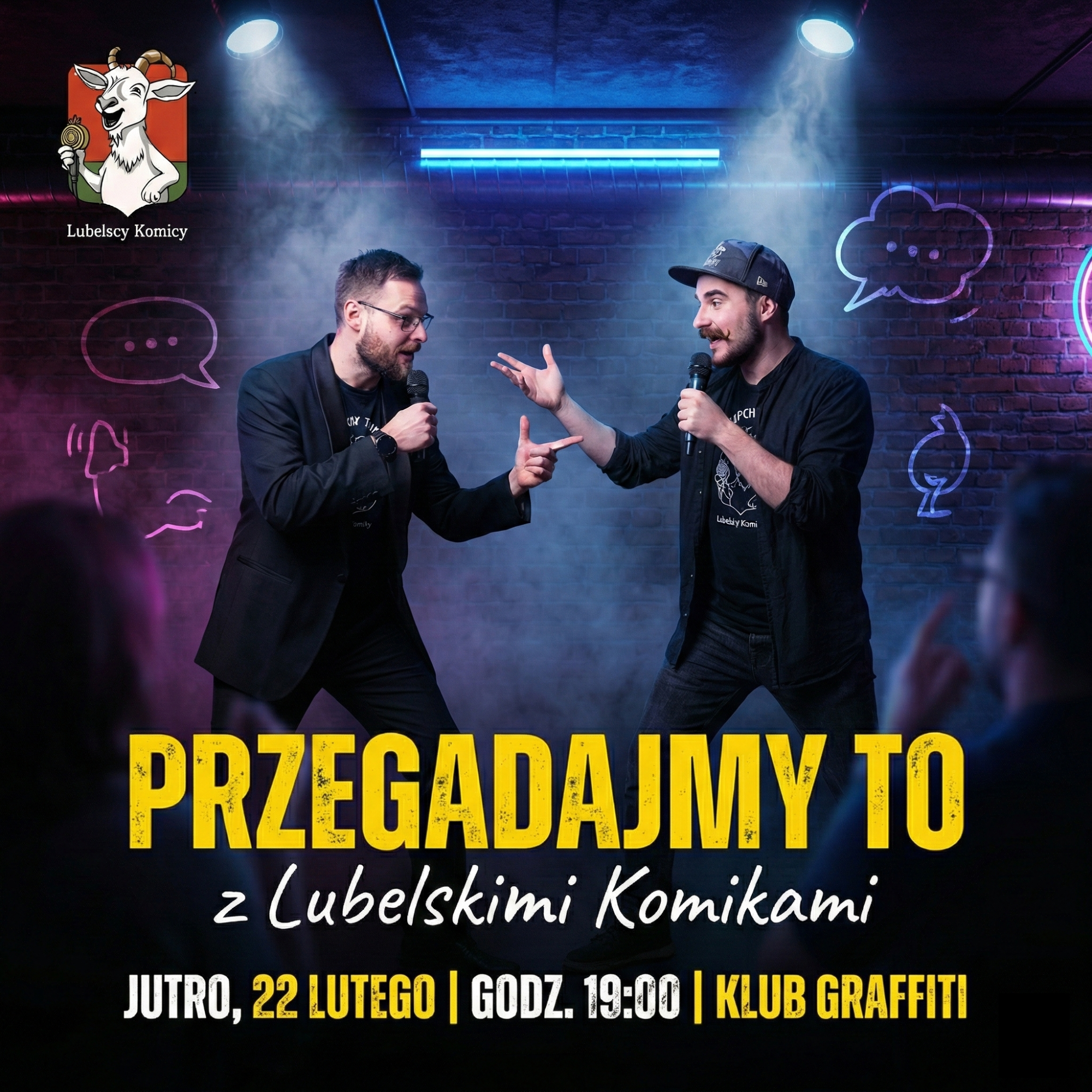 🎤 Stand-up Przegadajmy to w Lublinie 22Luty, godz. 19:00🎤