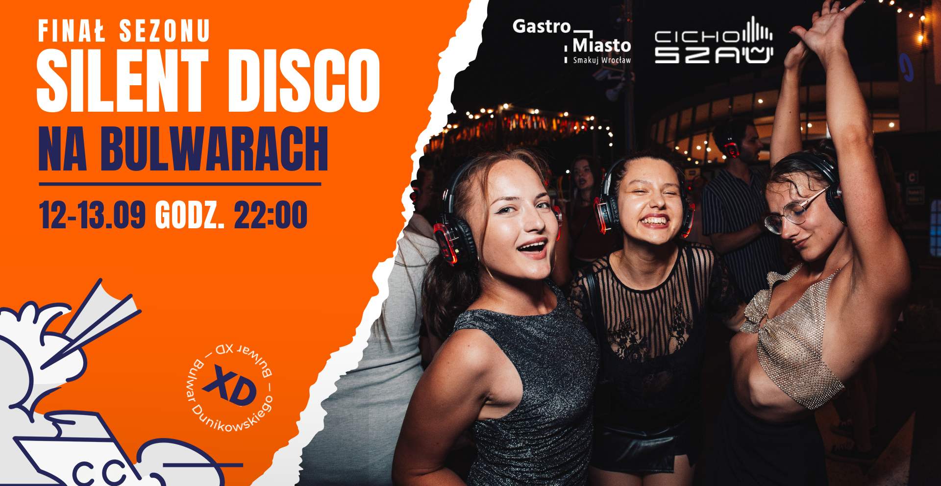 Silent Disco na Bulwarach | Finał Sezonu | Cichoszau 12.09.2025 bilety
