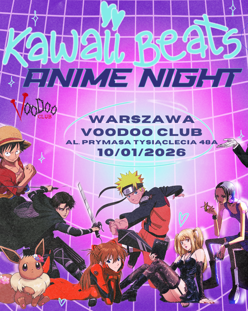 Kawaii Beats: Anime Night DJ Baker Party Maker 10.01.2026 bilety