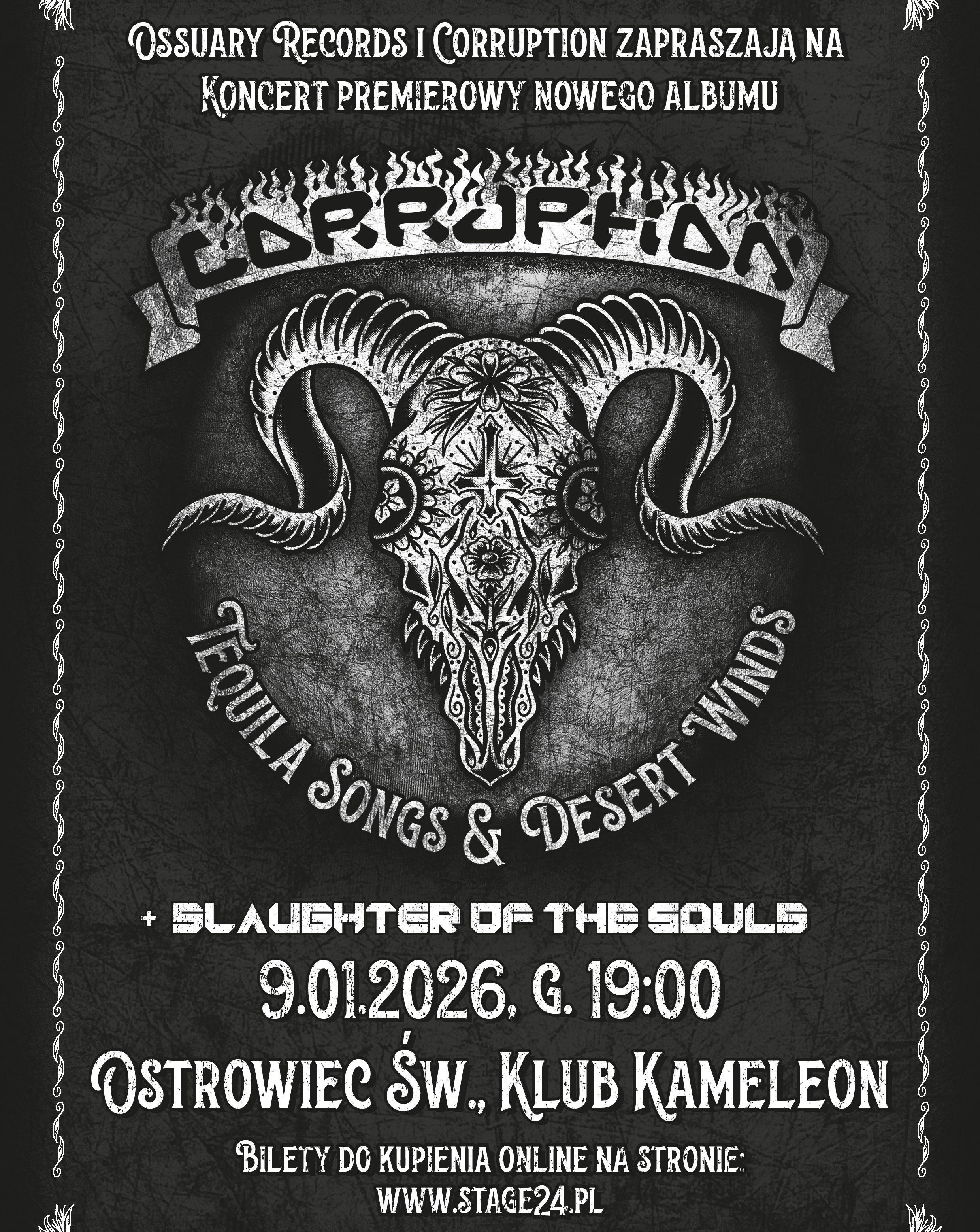 Premiera CORRUPTION, SLAUGHTER OF THE SOULS, Urodziny RZYWCA