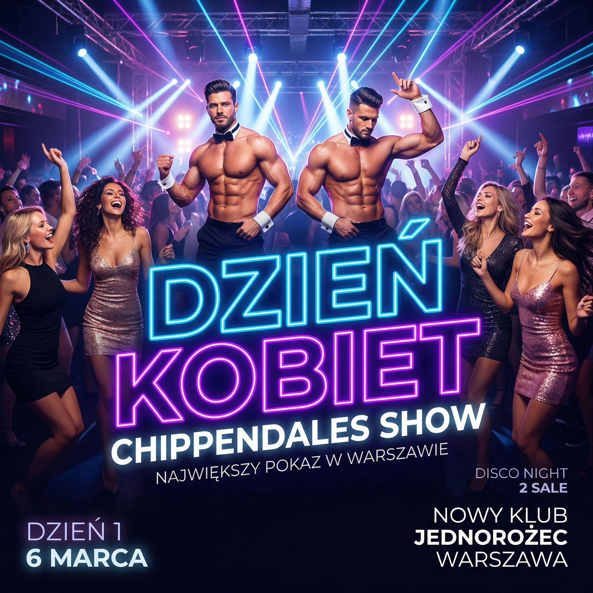 DZIEŃ KOBIET | DZIEŃ 1 | CHIPPENDALES SHOW |  SHOW &  DISCO 
