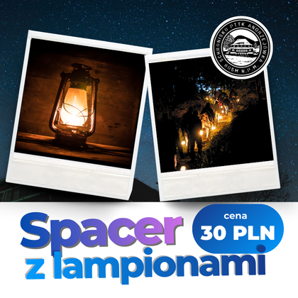 Romantyczny nocny spacer z lampami naftowymi