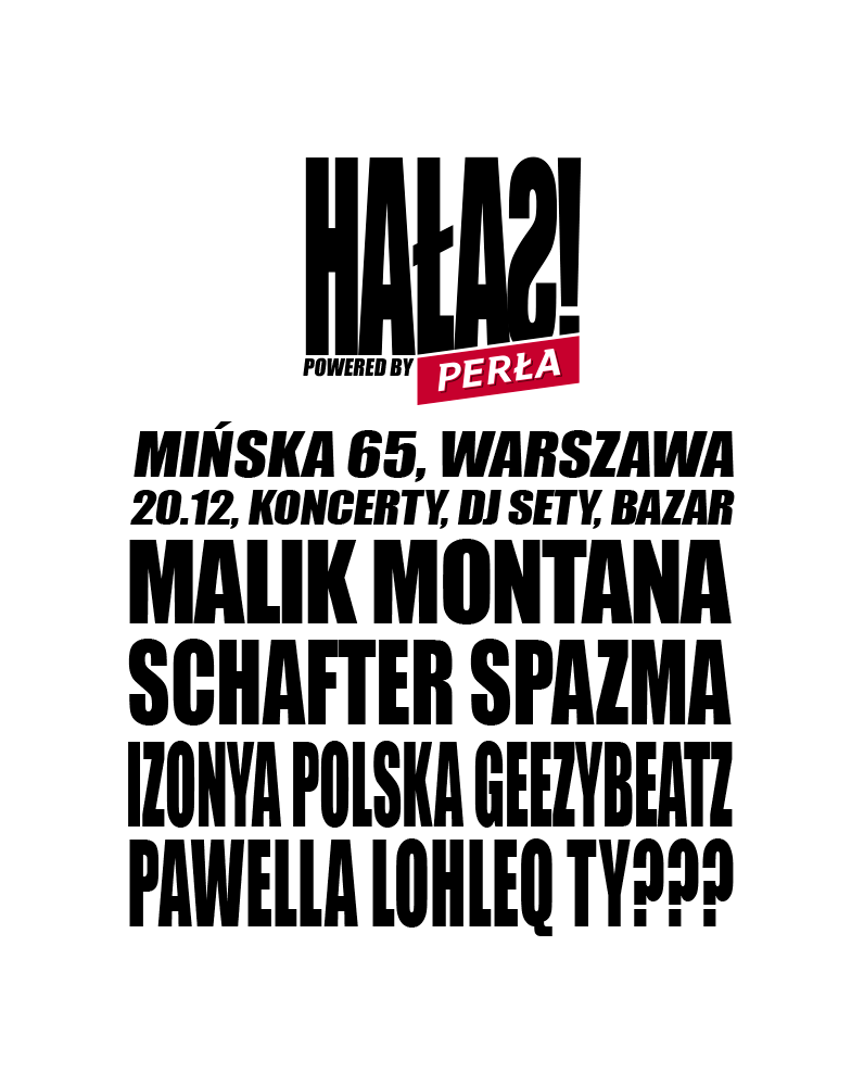 HAŁAS! POWERED BY PERŁA MALIK MONTANA 20.12.2025 bilety