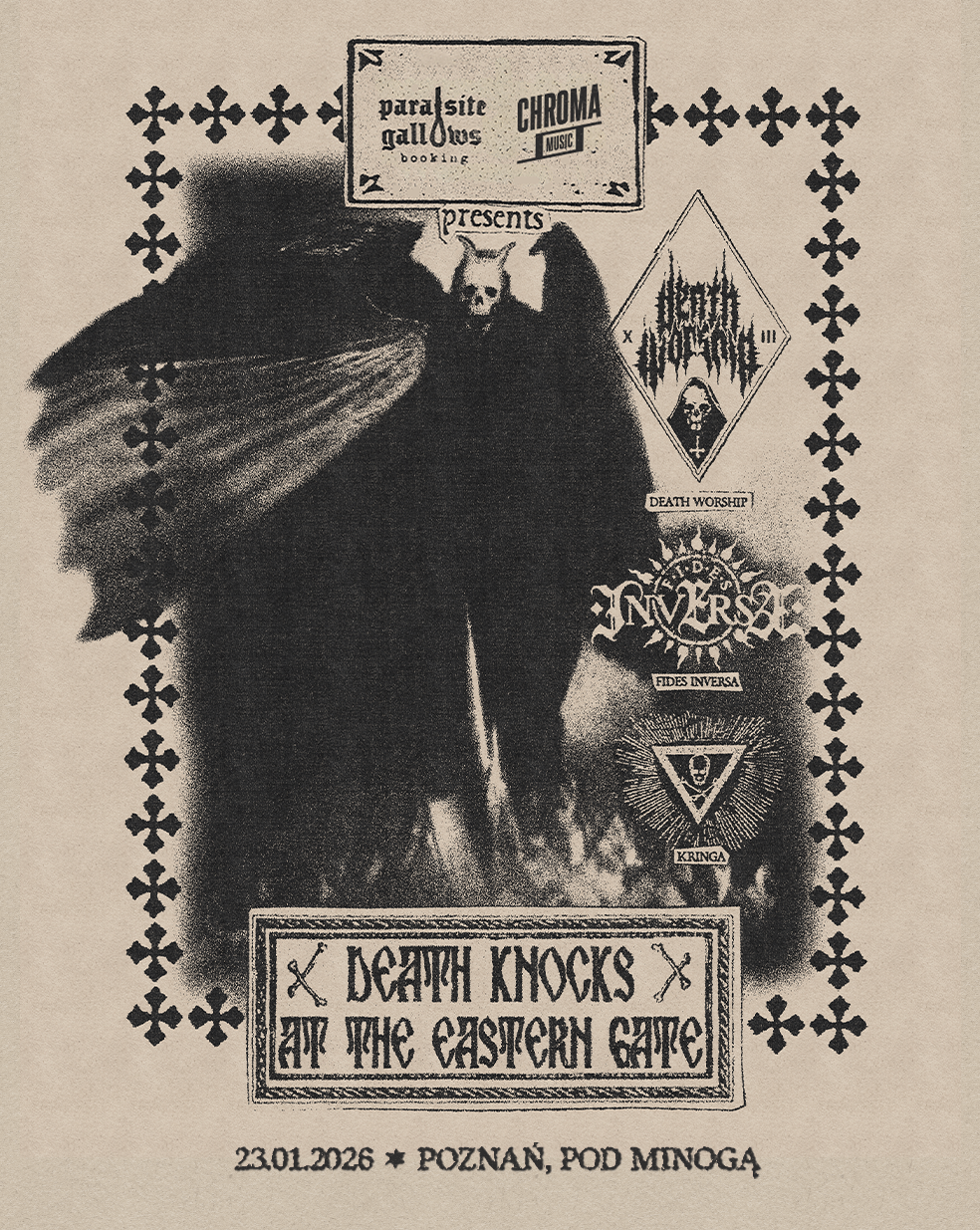 DEATH WORSHIP • FIDES INVERSA • KRINGA | 23.01.2026 | Poznań
