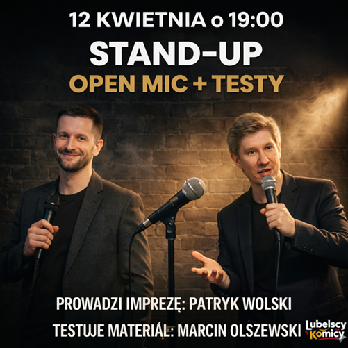 Stand-up Lublin: Open Mic + Testy w Przestrzeni R18 