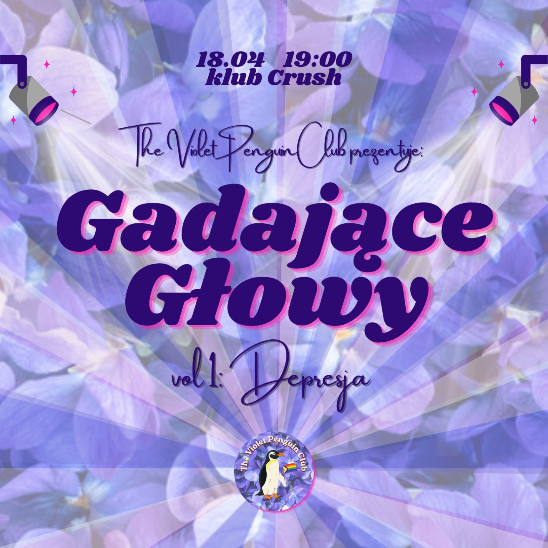 GADAJĄCE GŁOWY x CRUSH x THE VIOLET PENGUIN CLUB