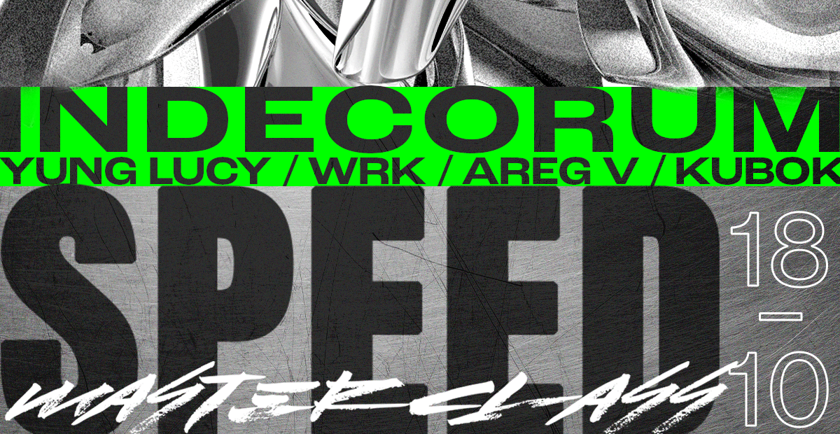 Speed Masterclass: Indecorum 18.10.2025 bilety