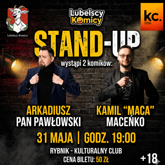 Stand-up Rybnik: Arkadiusz Pan Pawłowski i Kamil Maceńko