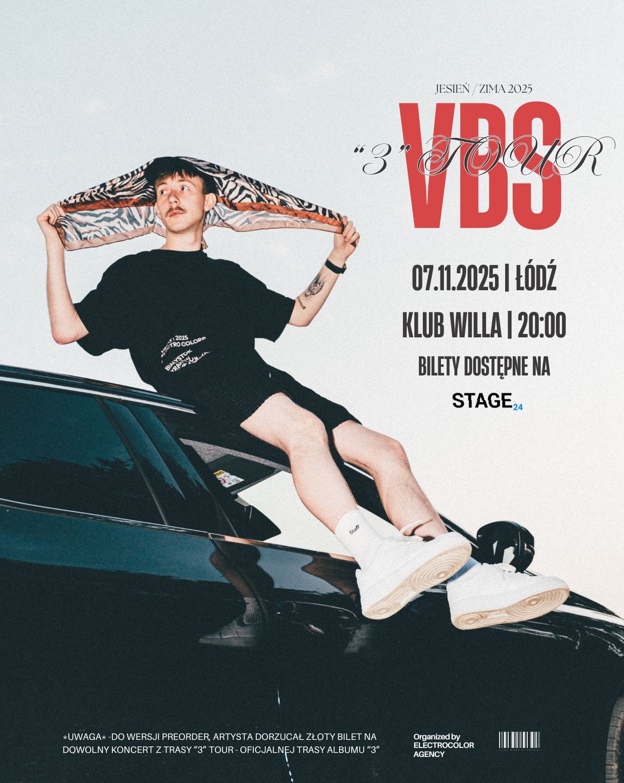 VBS "3" TOUR - klubokawiarnia Willa(Łodź) VBS 07.11.2025 bilety