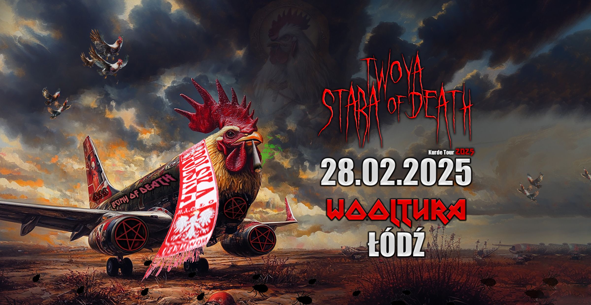 Twoyastara Of Death: Lecimy Of Death Kurde Tour 2025 28.02.2025 bilety
