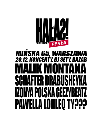 HAŁAS! POWERED BY PERŁA