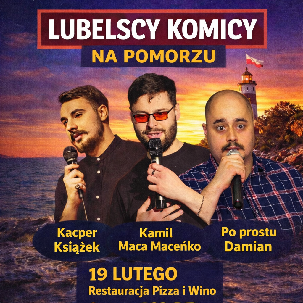 🎤 Lubelscy Komicy na Pomorzu – Stand-up w Bytowie🎤