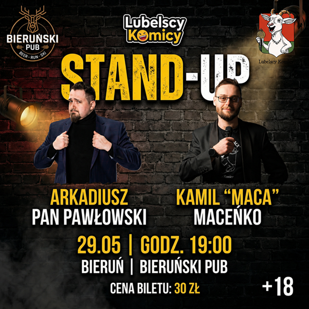 Stand-up Bieruń: Arkadiusz Pan Pawłowski i Kamil Maceńko