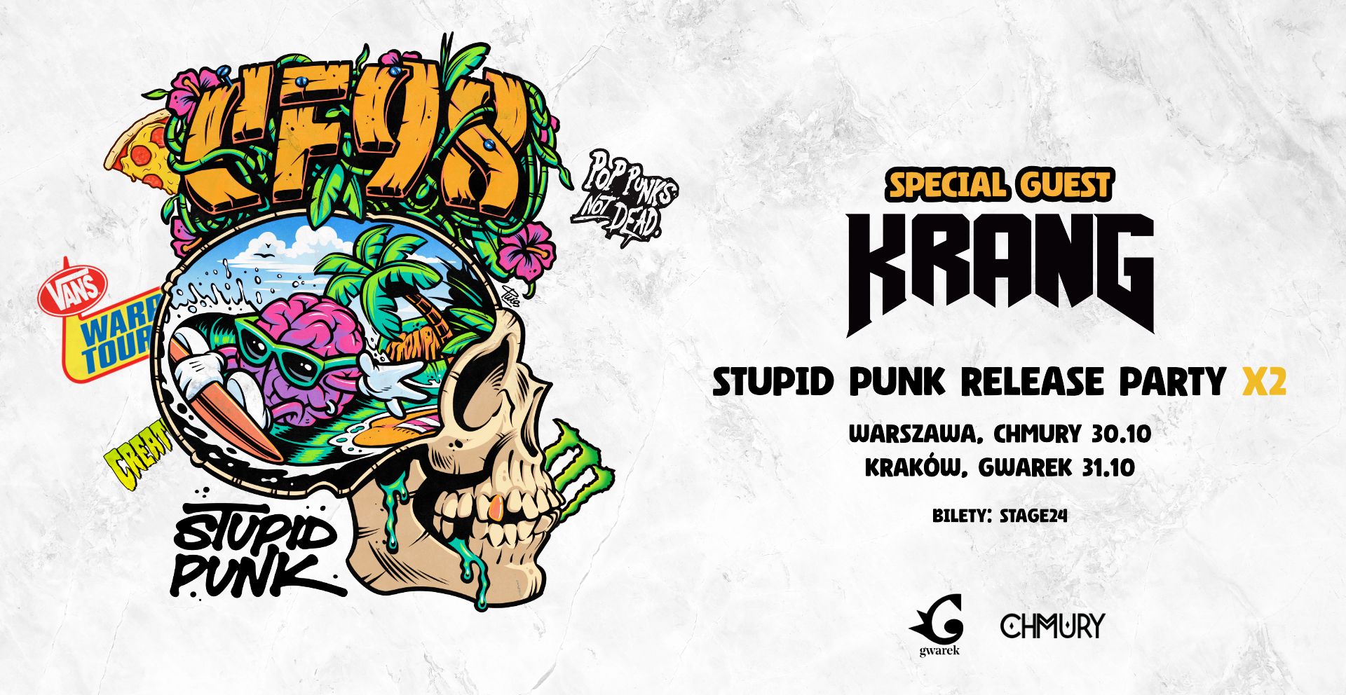 CF98 Nowy Album Release Party + Krang / KRK 31.10.2025 bilety