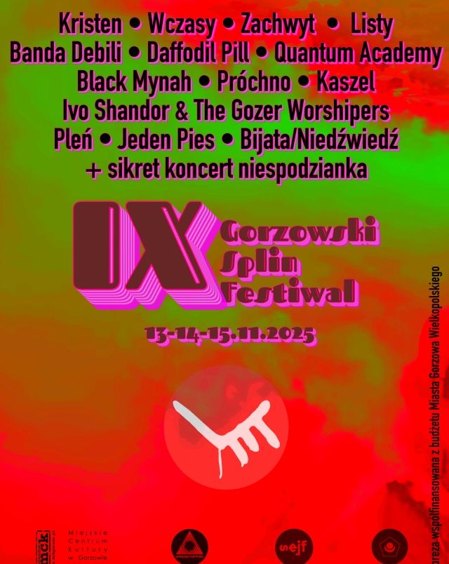 IX Gorzowski Splin Festiwal 13/14/15.11.2025 Ivo Shandor & The Gozer Worshipers 13.11.2025 bilety