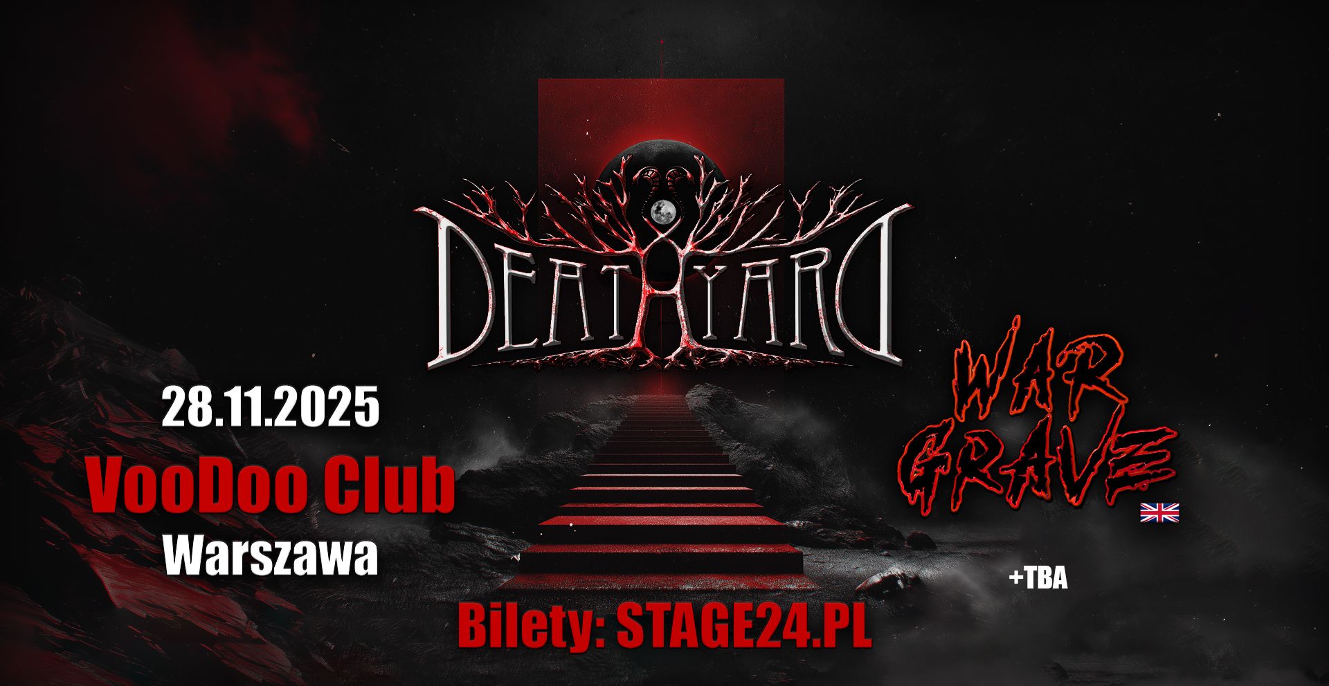 Deathyard + War Grave (UK) + TBA 28.11.2025 bilety