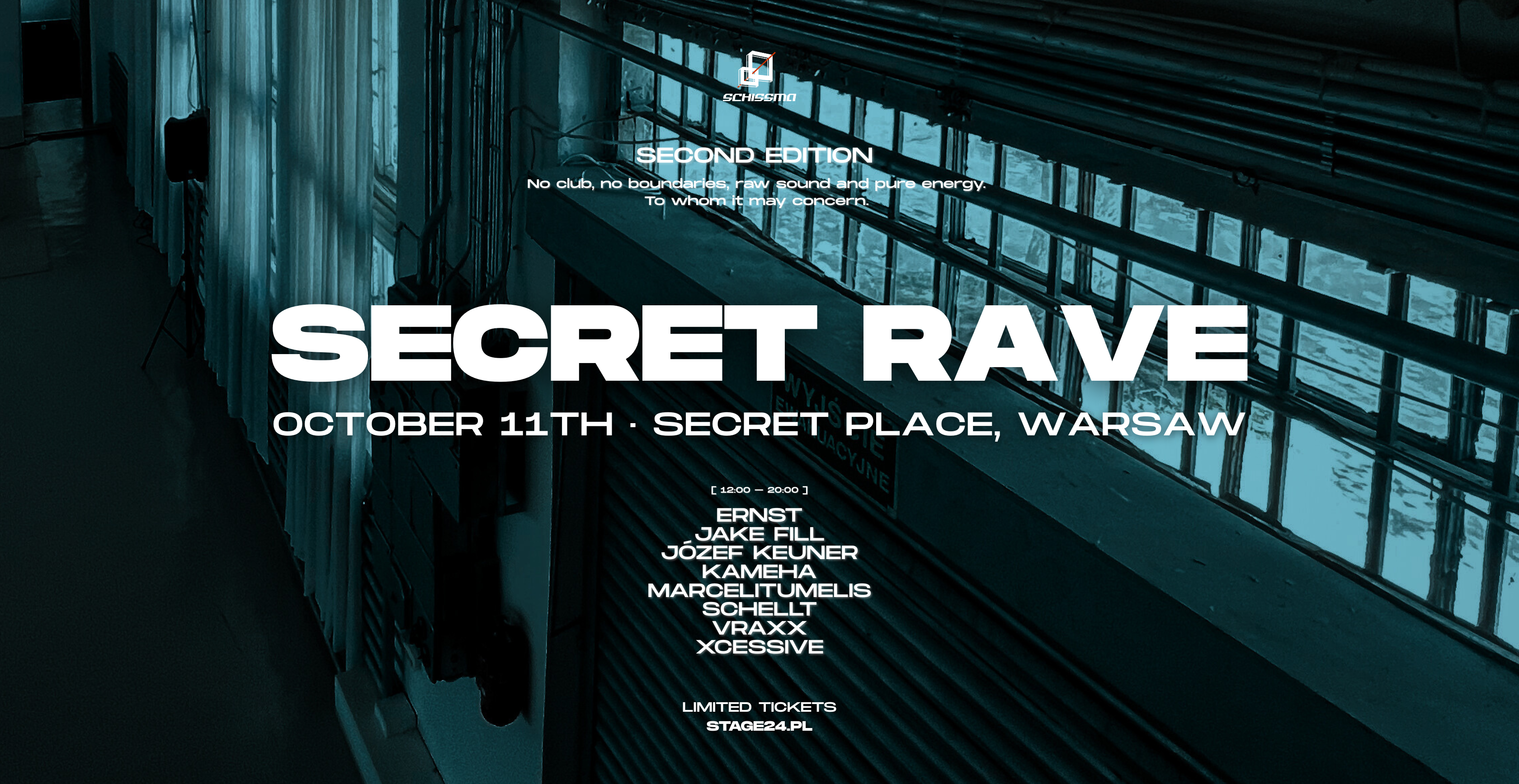 SCHISSMA SECRET RAVE: SECOND EDITION (WARSAW) – 11.10.2025 11.10.2025 bilety