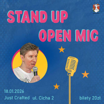 🎤 Stand-up Open Mic - 18 stycznia, niedziela, 19:00