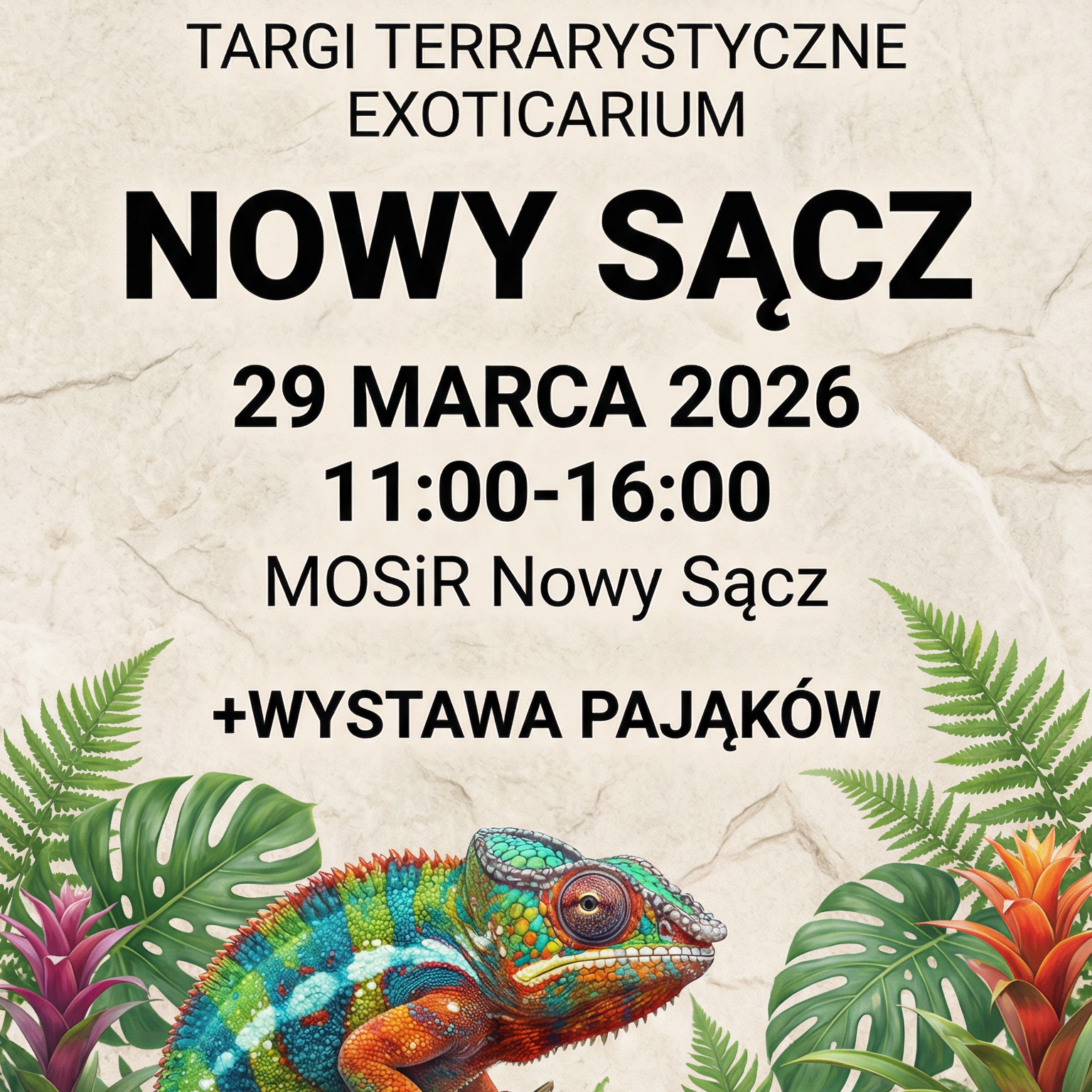 Nowy Sącz - Targi Terrarystyczne Exoticarium + Wystawa Pająków