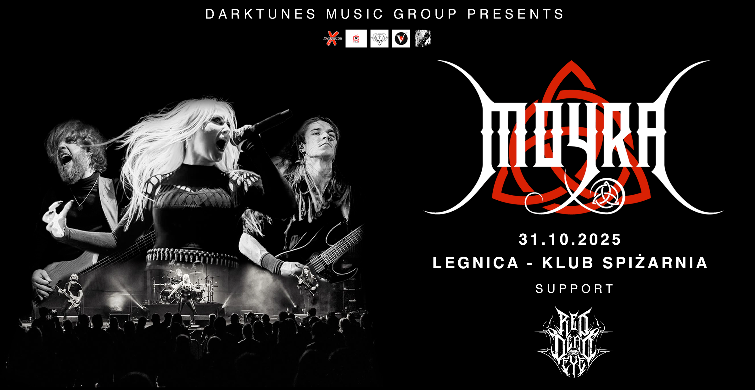 2025 MOYRA TOUR - LEGNICA - 31.10.2025 KLUB SPIŻARNIA 31.10.2025 bilety