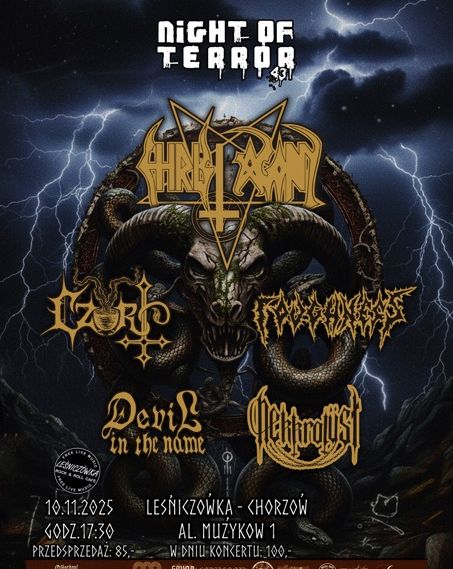 NIGHT OF TERROR  Devil In The Name 10.11.2025 bilety