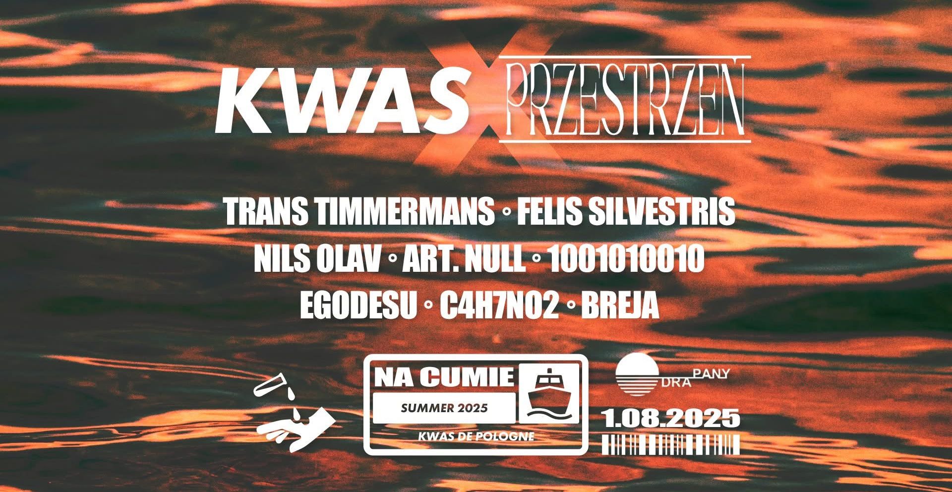 KWAS x PRZESTRZEŃ: ABORDAŻ [Statek & Odra-Pany] 01.08.2025 bilety