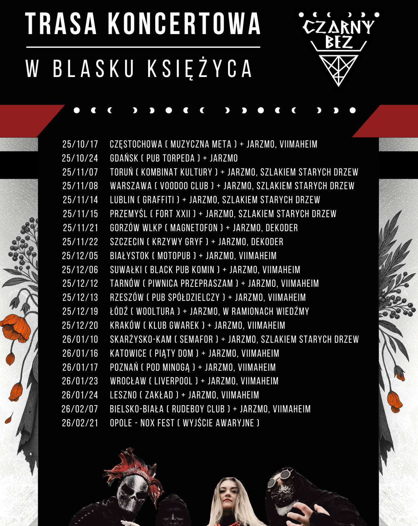 TARNÓW:  CZARNY BEZ + JARZMO, VIIMAHEIM  VIIMAHEIM 12.12.2025 bilety