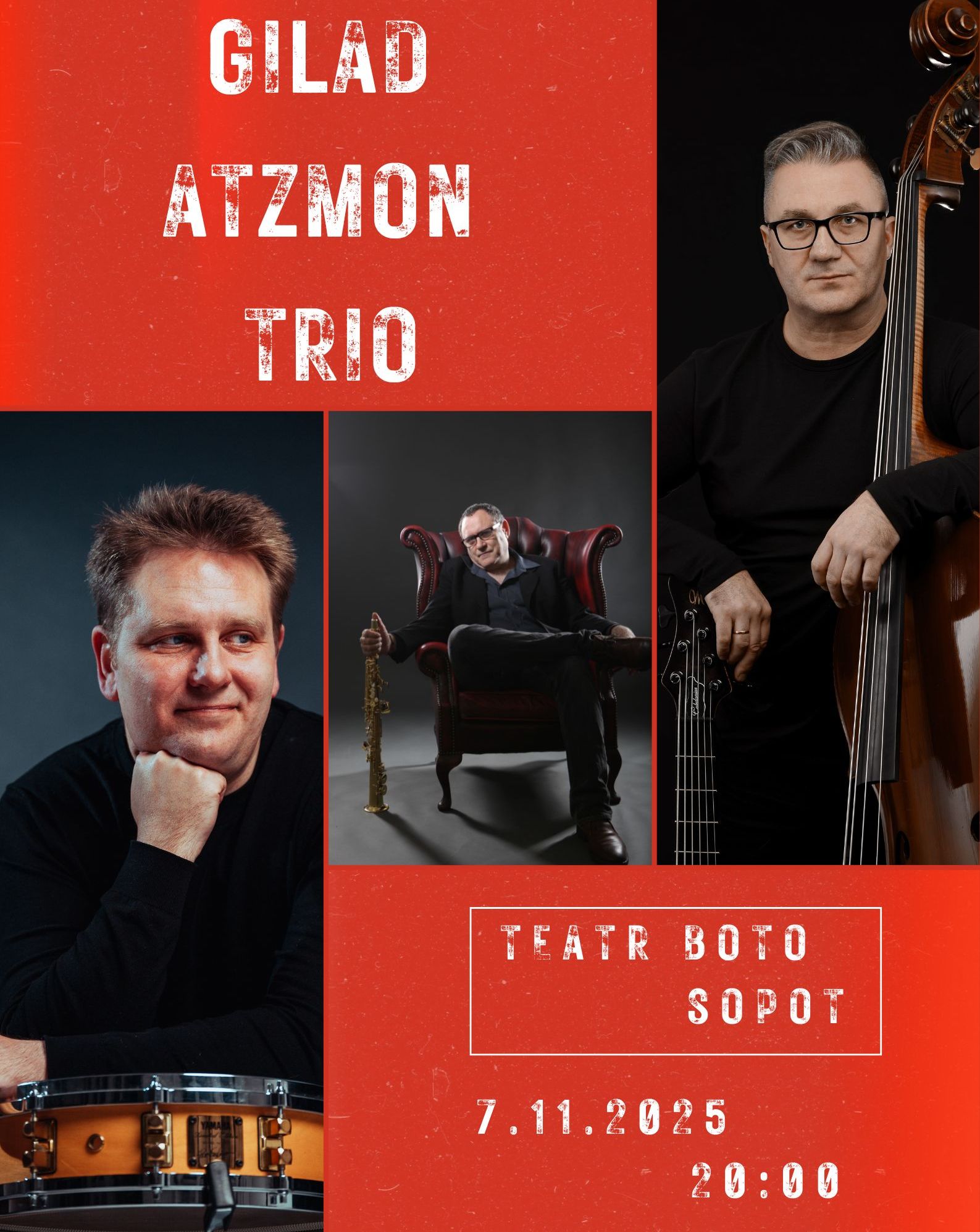 Gilad Atzmon Trio w Teatrze BOTO Adam Golicki 07.11.2025 bilety