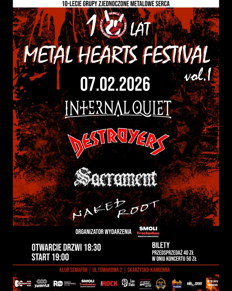 METAL HEARTS FESTIVAL VOL. 1  07.02.2026 bilety