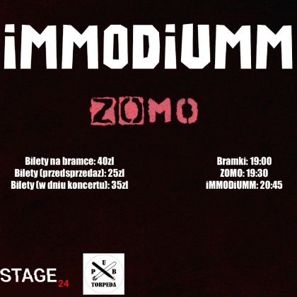 iMMODiUMM x ZOMO | 14.08.2026 | PUB TORPEDA | GDAŃSK