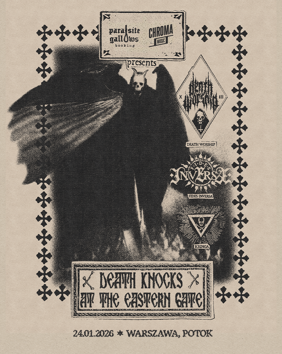 DEATH WORSHIP • FIDES INVERSA • KRINGA | 24.01.2026 | Warszawa