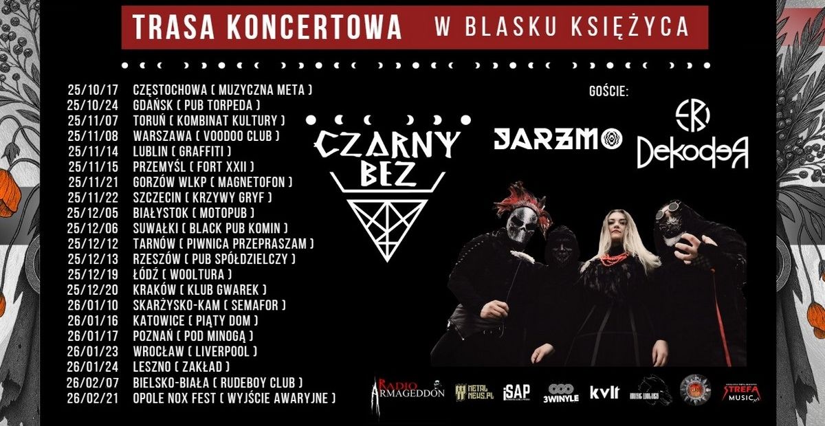GORZÓW WIELKOPOLSKI: CZARNY BEZ + JARZMO, DEKODER 21.11.2025 bilety