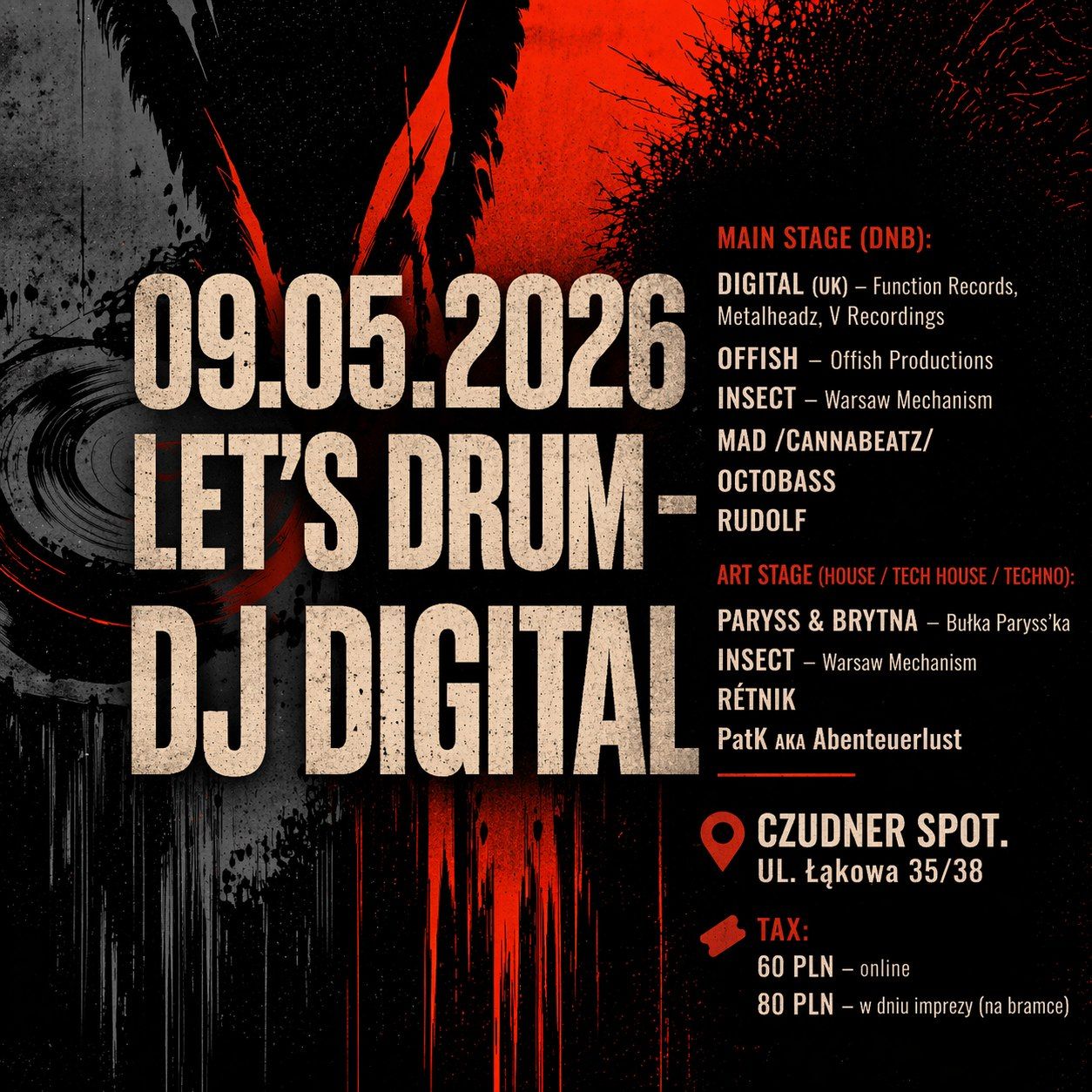 Let's Drum - DIGITAL ( UK ) - Metalheadz / V Recordings