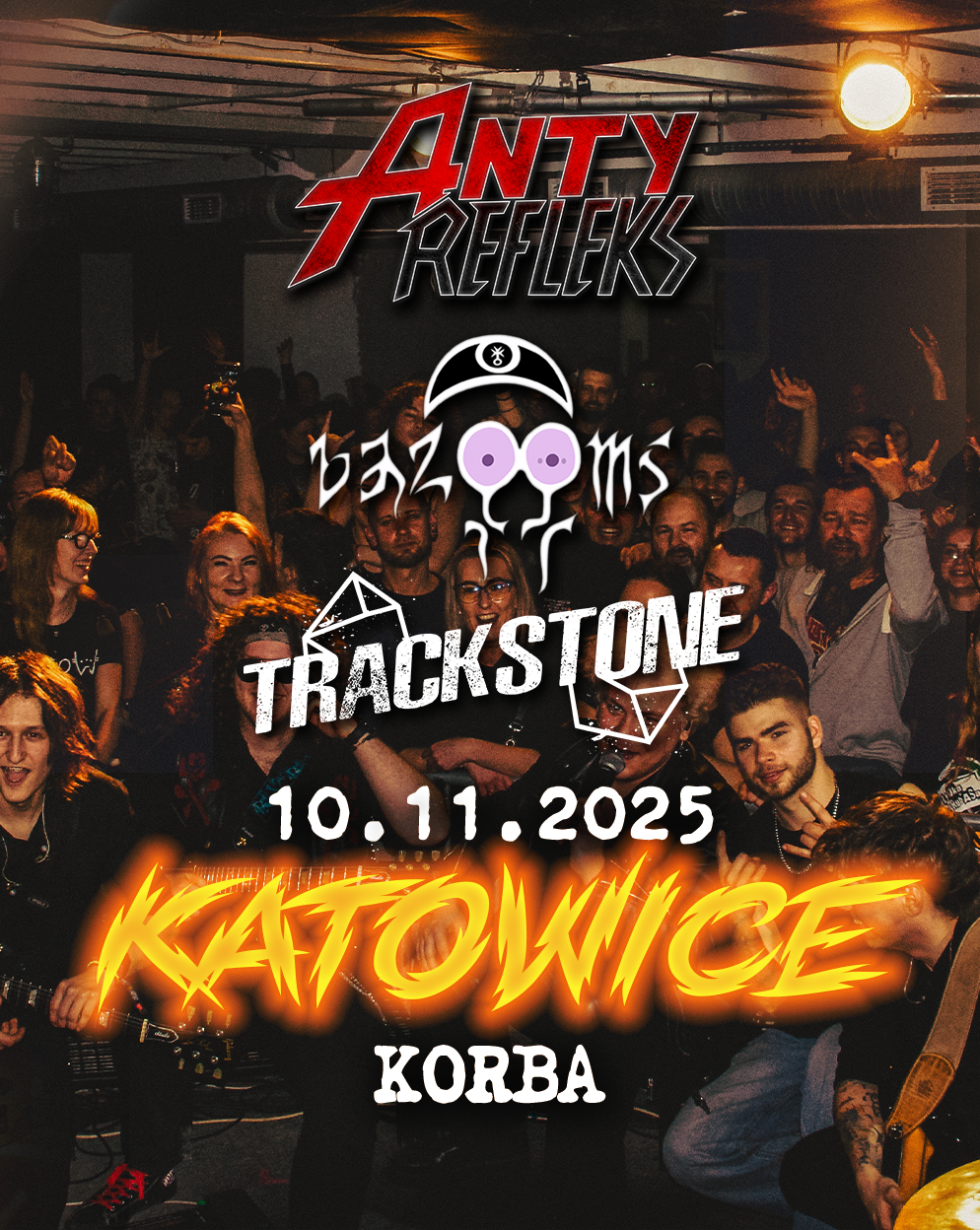 AntyRefleks + Trackstone + bazOOms | Katowice AntyRefleks 10.11.2025 bilety
