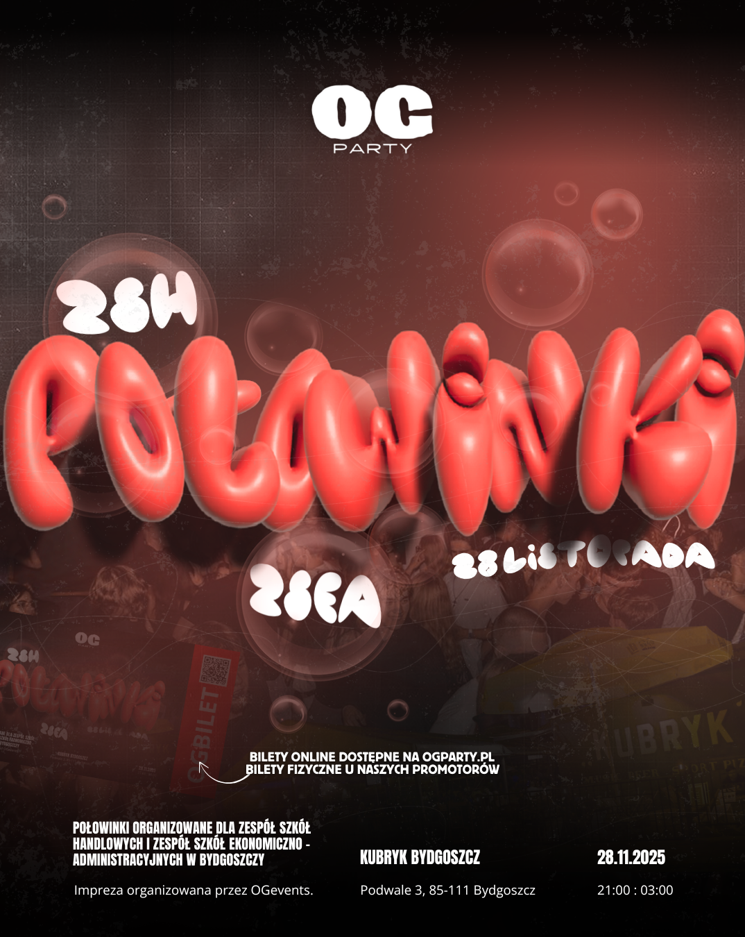 POŁOWINKI ZSH x ZSEA | OGPARTY | BYDGOSZCZ ✨  28.11.2025 bilety