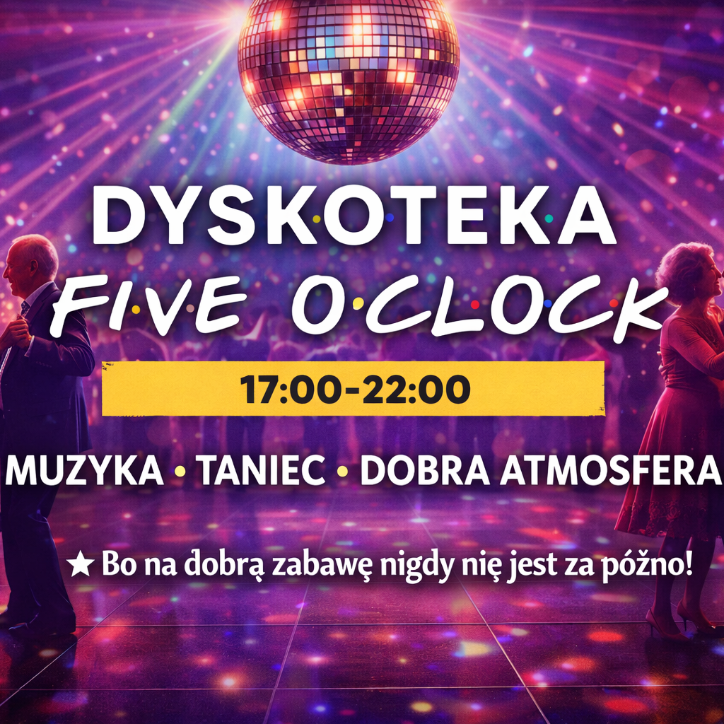 To z dyskoteką w niedzielę. Od 17.