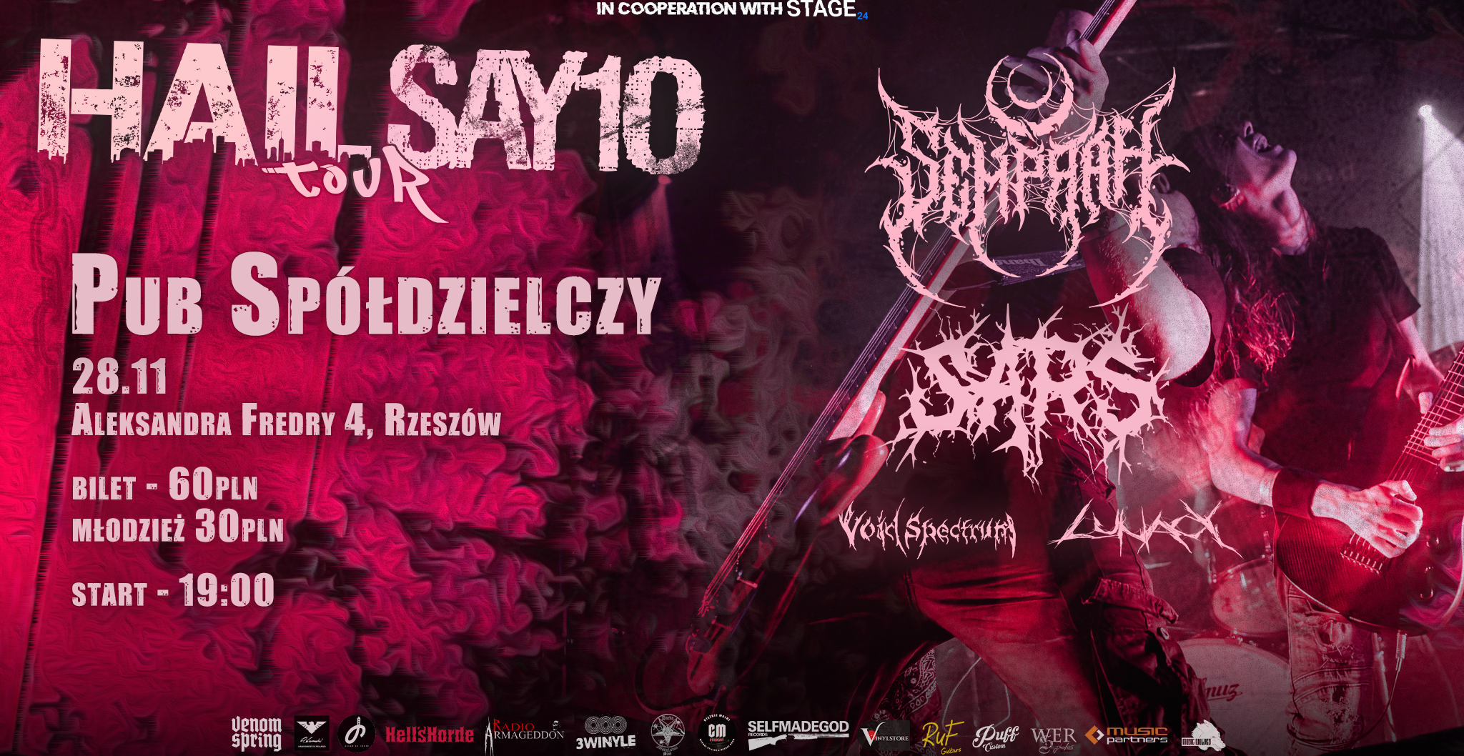 HailSAY10 Tour - Rzeszów, Pub Spółdzielczy 28.11.2025 28.11.2025 bilety