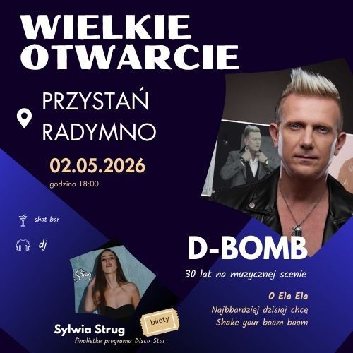 Majówka | Otwarcie Przystań Radymno | Koncert D-Bomb