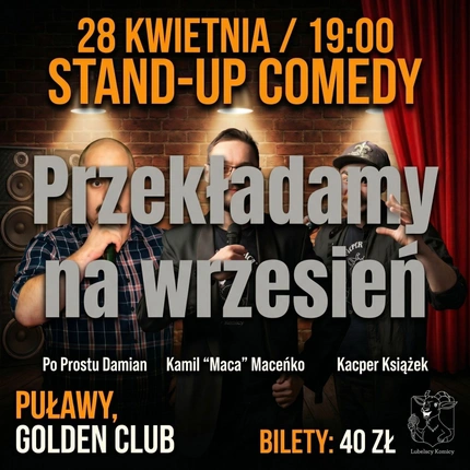 Stand-up Puławy: Damian, Maca i Książek