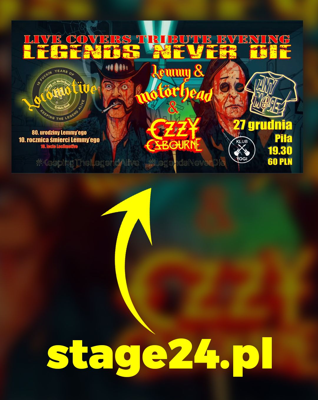 LIVE COVERS TRIBUTE EVENING – LEGENDS NEVER DIE