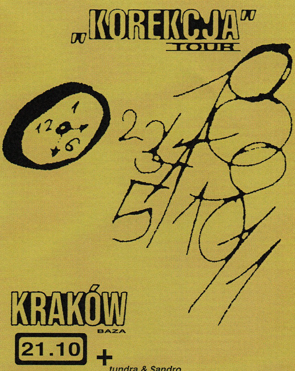 KOREKCJA LINII + $ANDRO & TUNDRA | 21.10 KRAKÓW @Baza KOREKCJA LINII 21.10.2025 bilety