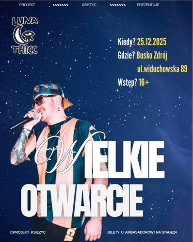 WIELKIE OTWARCIE KLUBU KSIĘŻYC Z QBIKIEM