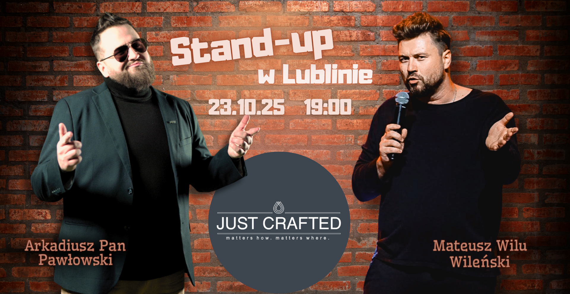 Stand-up LUBLIN: Pan Pawłowski i Wilu Wileński! 23.10.2025 bilety