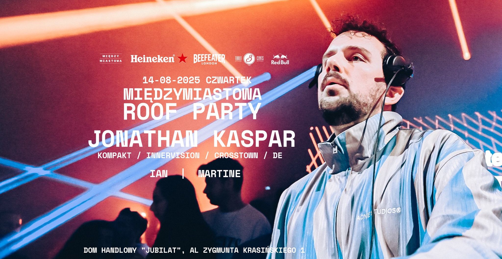 MIĘDZYMIASTOWA ROOF PARTY W/ JONATHAN KASPAR X JUBILAT 14.08.2025 bilety