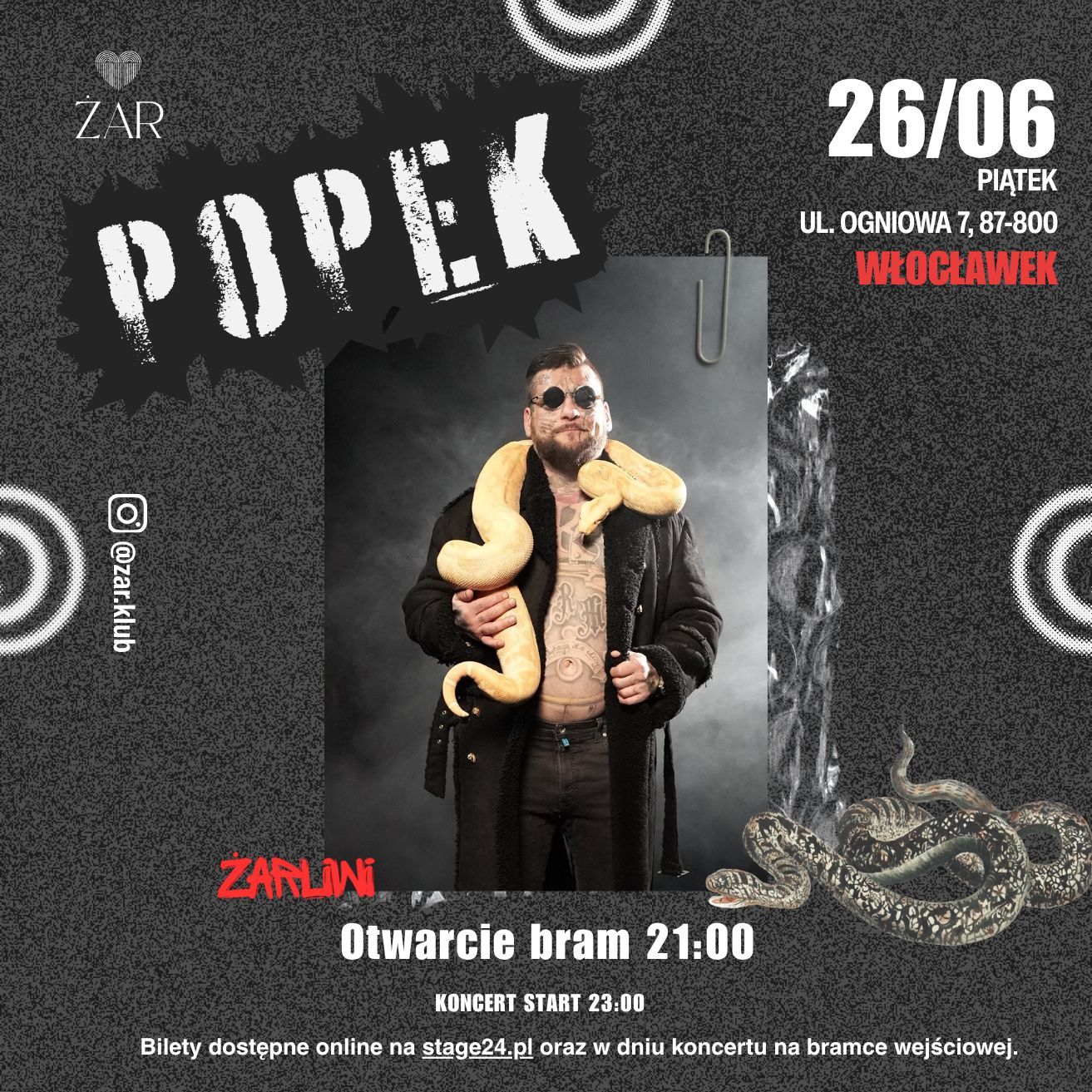 POPEK @ŻAR WŁOCŁAWEK 26.06.2026 | ŻARLIWI